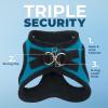 imageVoyager Stepin Plush Dog Harness  Soft Plush Step in Vest Harness and Reflective Dog 5 ft Leash Combo with Neoprene Handle for Small and Medium Dogs by Best Pet Supplies Set Red Corduroy XSHarness Leash Set Turquoise Plush