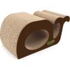 imageBest Pet Supplies Corrugated Cardboard Cat Scratcher Refill Pads Lounger and Fun Interactive Scratching Boards Claw Safe Durable Natural Recycled Materials Supports Active Play  CatShapeWhale