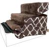Brown Lattice Print