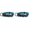 imageBest Pet Supplies Reflective Dog Collar with Adjustable Length HeavyDuty Buckle and Strong Leash DRing Training Walking Jogging Accessory for Small Medium and Large Breeds  Purple MTurquoise