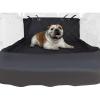 imageBest Pet Supplies Water Resistant Back Seat Cover for Dogs with Protective Pouch  Nonslip Backseat Protector for Cars SUVs ampamp Trucks Grey 58  54 CS210GRTrunk Black