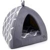 imagePet TentSoft Bed for Dog and Cat by Best Pet Supplies  Gray Lattice 19quot x 19quot x H19quot