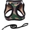imageVoyager Stepin Air Cat Leash Harness Set  All Weather Mesh Step in Vest Harness for Small and Large Cats by Best Pet Supplies  Fuchsia XXS Chest 12135quotArmy Base