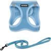 imageVoyager Stepin Air Cat Leash Harness Set  All Weather Mesh Step in Vest Harness for Small and Large Cats by Best Pet Supplies  Fuchsia XXS Chest 12135quotBaby Blue