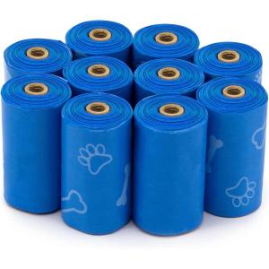 imageBest Pet Supplies Dog Poop Bags 150 Bags for Waste Refuse Cleanup Doggy Roll Replacements for Outdoor Puppy Walking and Travel Leak Proof and Tear Resistant Thick Plastic  OrangeBlue Unscented