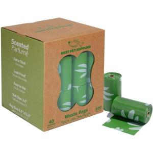 imageBest Pet Supplies Dog Poop Bags 150 Bags for Waste Refuse Cleanup Doggy Roll Replacements for Outdoor Puppy Walking and Travel Leak Proof and Tear Resistant Thick Plastic  OrangeGRS Green