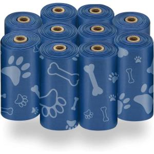 imageBest Pet Supplies Dog Poop Bags 150 Bags for Waste Refuse Cleanup Doggy Roll Replacements for Outdoor Puppy Walking and Travel Leak Proof and Tear Resistant Thick Plastic  OrangeLoyal Blue