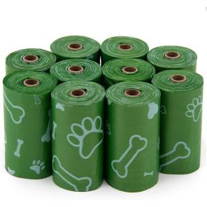 imageBest Pet Supplies Dog Poop Bags 150 Bags for Waste Refuse Cleanup Doggy Roll Replacements for Outdoor Puppy Walking and Travel Leak Proof and Tear Resistant Thick Plastic  OrangeGreen Unscented