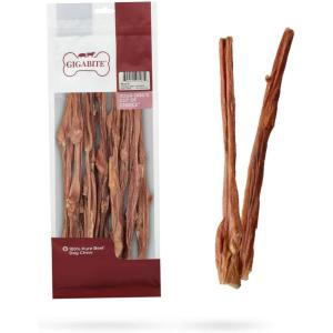 imageBest Pet Supplies GigaBite 12 Inch All Natural Beef Bladder Sticks Pack of 101 Count Pack of 10