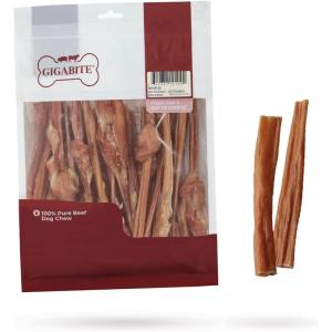 imageBest Pet Supplies GigaBite 12 Inch All Natural Beef Bladder Sticks Pack of 10109 Pound Pack of 1