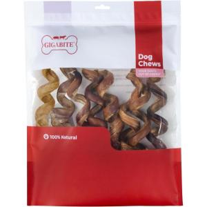 imageBest Pet Supplies GigaBite 12 Inch Halfcut All Natural Free Range Bully Sticks Dog Treat by  Pack of 106 Spiral