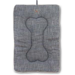 imageBest Pet Supplies Machine Washable Dog Crate Mat  DoubleSided Kennel Pad  Gray Linen M 30 x 19Gray Linen