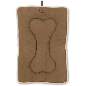 imageBest Pet Supplies Machine Washable Dog Crate Mat  DoubleSided Kennel Pad  Gray Linen M 30 x 19Light Brown Suede