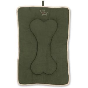 imageBest Pet Supplies Machine Washable Dog Crate Mat  DoubleSided Kennel Pad  Gray Linen M 30 x 19Olive Green