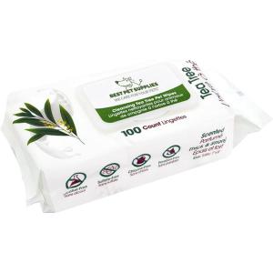 imageBest Pet Supplies Pet Wipes for Dogs  Dog Wipes Cleaning Deodorizing for Coats Ears Paws  Hydrating Aloe Vera 400 CountCleansing Tea Tree