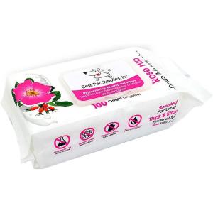 imageBest Pet Supplies Pet Wipes for Dogs  Dog Wipes Cleaning Deodorizing for Coats Ears Paws  Hydrating Aloe Vera 400 CountRejuvenating Rose Hip