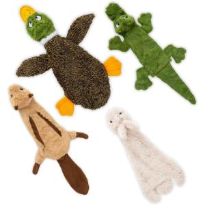 imageBest Pet Supplies Tough Dog Toys for Aggressive Chewers  Squeaky Dog Toys NonToxic Spiky Ball for Dental Health Interactive Toy Fuchsia Green M25quotMulticolorWild Duck Hare Squirrel Alligator