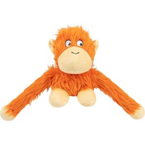 imageBest Pet Supplies Tough Dog Toys for Aggressive Chewers  Squeaky Dog Toys NonToxic Spiky Ball for Dental Health Interactive Toy Fuchsia Green M25quotOHugAtan Orange