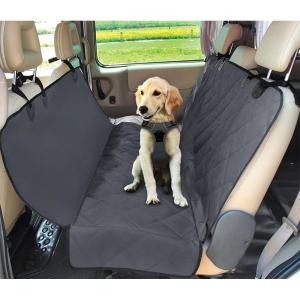 imageBest Pet Supplies Water Resistant Back Seat Cover for Dogs with Protective Pouch  Nonslip Backseat Protector for Cars SUVs ampamp Trucks Grey 58  54 CS210GRBack Seat Gray