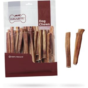 imageGigaBite 6 Inch Monstrous Bully Sticks 8 Pack  All Natural Free Range Beef Pizzle Dog Treat  by Best Pet Supplies40 Count Pack of 1