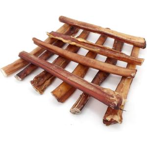 imageGigaBite 6 Inch Monstrous Bully Sticks 8 Pack  All Natural Free Range Beef Pizzle Dog Treat  by Best Pet Supplies8 Count Pack of 1