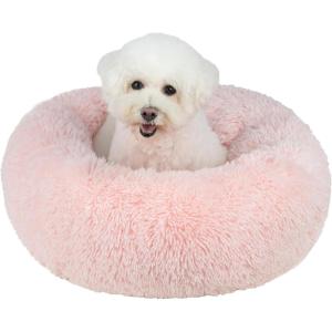 imagePet TentSoft Bed for Dog and Cat by Best Pet Supplies  Beige Corduroy 19quot x 19quot x H19quotCalming Bed Pink