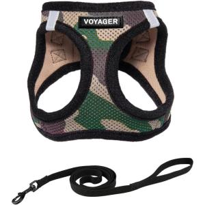 imageVoyager Stepin Air Cat Leash Harness Set  All Weather Mesh Step in Vest Harness for Small and Large Cats by Best Pet Supplies  Fuchsia XXS Chest 12135quotArmy Base