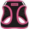 imageBest Pet Supplies  All Weather Mesh Reflective No Pull Harness for Small Medium Dogs Cats  Secure with Hook ampamp Loop Fastener Buckle Double DRings  Blue Trim MHarness Pink Trim