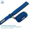 imageBest Pet Supplies  All Weather Mesh Reflective No Pull Harness for Small Medium Dogs Cats  Secure with Hook ampamp Loop Fastener Buckle Double DRings  Blue Trim MLeash Harness Set Royal Blue Base