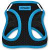 imageBest Pet Supplies  All Weather Mesh Reflective No Pull Harness for Small Medium Dogs Cats  Secure with Hook ampamp Loop Fastener Buckle Double DRings  Blue Trim MHarness Blue Trim