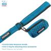 imageBest Pet Supplies  All Weather Mesh Reflective No Pull Harness for Small Medium Dogs Cats  Secure with Hook ampamp Loop Fastener Buckle Double DRings  Blue Trim MLeash Harness Set Blue
