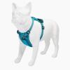 imageVoyager Freestyle 4in1 Dog Harness  Patent Pending Adjustable Webbing Harness with Removable Padding for Small to Large Dogs by Best Pet Supplies  Fuchsia STurquoise