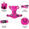 imageVoyager Freestyle 4in1 Dog Harness  Patent Pending Adjustable Webbing Harness with Removable Padding for Small to Large Dogs by Best Pet Supplies  Fuchsia SFuchsia