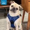imageVoyager No Pull Dog Harness for Medium Dogs Dual Leash Attachments Adjustable Soft but Strong Pet Harness with 3M Reflective Technology Fuchsia Nylon M Chest 2025quotHarness Royal Blue Lattice Nylon