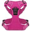 imageVoyager No Pull Dog Harness for Medium Dogs Dual Leash Attachments Adjustable Soft but Strong Pet Harness with 3M Reflective Technology Fuchsia Nylon M Chest 2025quotHarness Fuchsia Nylon