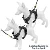 imageVoyager No Pull Dog Harness for Medium Dogs Dual Leash Attachments Adjustable Soft but Strong Pet Harness with 3M Reflective Technology Fuchsia Nylon M Chest 2025quotHarness Black Nylon