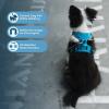imageVoyager No Pull Dog Harness for Medium Dogs Dual Leash Attachments Adjustable Soft but Strong Pet Harness with 3M Reflective Technology Fuchsia Nylon M Chest 2025quotHarness Turquoise Nylon