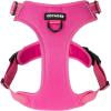 imageVoyager No Pull Dog Harness for Medium Dogs Dual Leash Attachments Adjustable Soft but Strong Pet Harness with 3M Reflective Technology Fuchsia Nylon M Chest 2025quotFuchsia Nylon