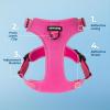 imageVoyager No Pull Dog Harness for Medium Dogs Dual Leash Attachments Adjustable Soft but Strong Pet Harness with 3M Reflective Technology Fuchsia Nylon M Chest 2025quotFuchsia Nylon