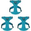 imageVoyager No Pull Dog Harness for Medium Dogs Dual Leash Attachments Adjustable Soft but Strong Pet Harness with 3M Reflective Technology Fuchsia Nylon M Chest 2025quotHarness Turquoise Nylon