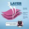 imageVoyager StepIn Air Dog Harness  All Weather Mesh Reflective No Pull Harness for Small Medium Dogs Cats  Secure with Hook ampamp Loop Fastener Buckle Double DRings  RedBlack Trim LHarness Fuchsia 2Tone