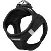 imageVoyager StepIn Air Dog Harness  All Weather Mesh Reflective No Pull Harness for Small Medium Dogs Cats  Secure with Hook ampamp Loop Fastener Buckle Double DRings  RedBlack Trim LHarness BlackBlack Trim