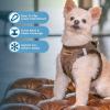 imageVoyager StepIn Plush Dog Harness  Soft Plush Step In Vest Harness for Small and Medium Dogs by Best Pet Supplies  Harness Turquoise Plush M Chest 16  18quotHarness Chocolate Suede