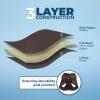 imageVoyager StepIn Plush Dog Harness  Soft Plush Step In Vest Harness for Small and Medium Dogs by Best Pet Supplies  Harness Turquoise Plush M Chest 16  18quotHarness Chocolate Suede
