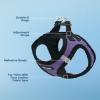 imageVoyager StepIn Plush Dog Harness  Soft Plush Step In Vest Harness for Small and Medium Dogs by Best Pet Supplies  Harness Turquoise Plush M Chest 16  18quotHarness Purple Faux Leather
