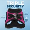 imageVoyager StepIn Plush Dog Harness  Soft Plush Step In Vest Harness for Small and Medium Dogs by Best Pet Supplies  Harness Turquoise Plush M Chest 16  18quotHarness Red Rose Plush
