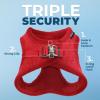 imageVoyager StepIn Plush Dog Harness  Soft Plush Step In Vest Harness for Small and Medium Dogs by Best Pet Supplies  Harness Turquoise Plush M Chest 16  18quotHarness Red Corduroy