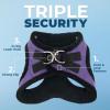 imageVoyager StepIn Plush Dog Harness  Soft Plush Step In Vest Harness for Small and Medium Dogs by Best Pet Supplies  Harness Turquoise Plush M Chest 16  18quotHarness Purple Faux Leather