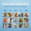 imageVoyager StepIn Plush Dog Harness  Soft Plush Step In Vest Harness for Small and Medium Dogs by Best Pet Supplies  Harness Turquoise Plush M Chest 16  18quotHarness Red Plush