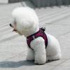 imageVoyager StepIn Plush Dog Harness  Soft Plush Step In Vest Harness for Small and Medium Dogs by Best Pet Supplies  Harness Turquoise Plush M Chest 16  18quotHarness Red Rose Plush